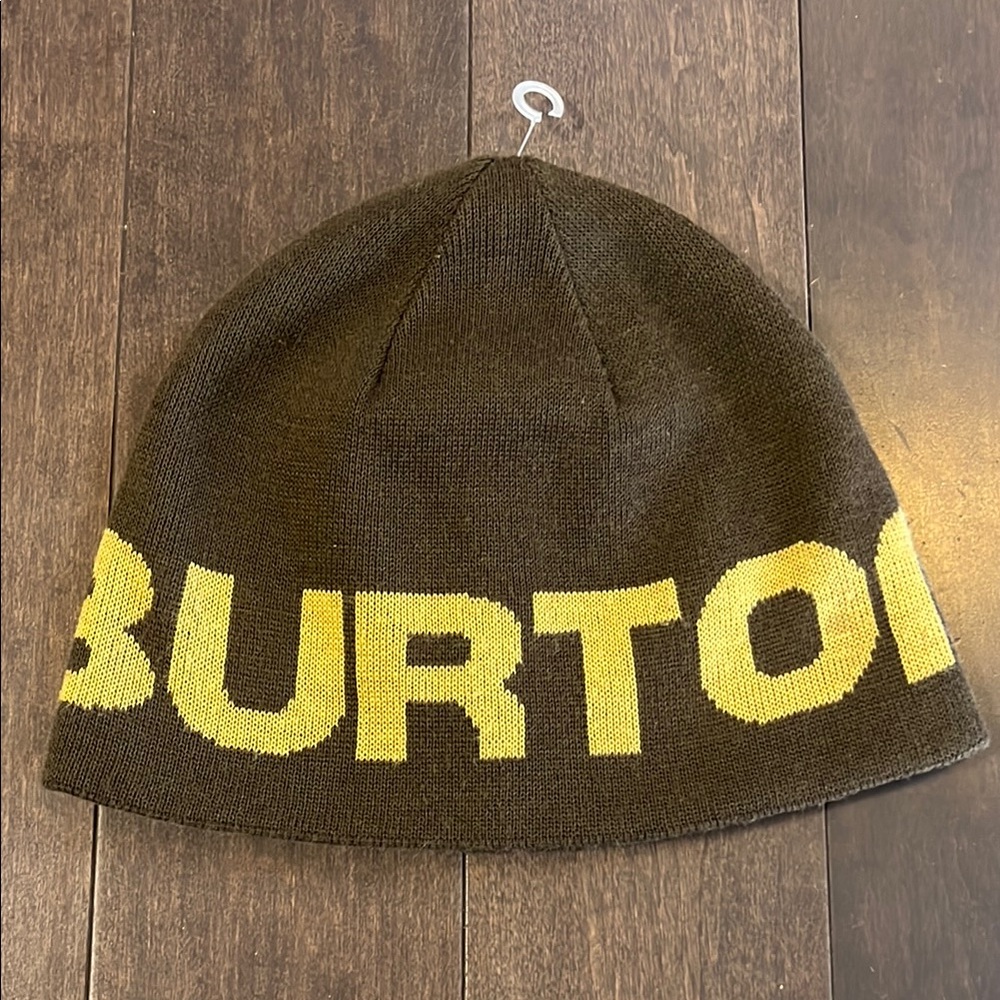 Burton Kids Brown and Beige Beanie reversible
